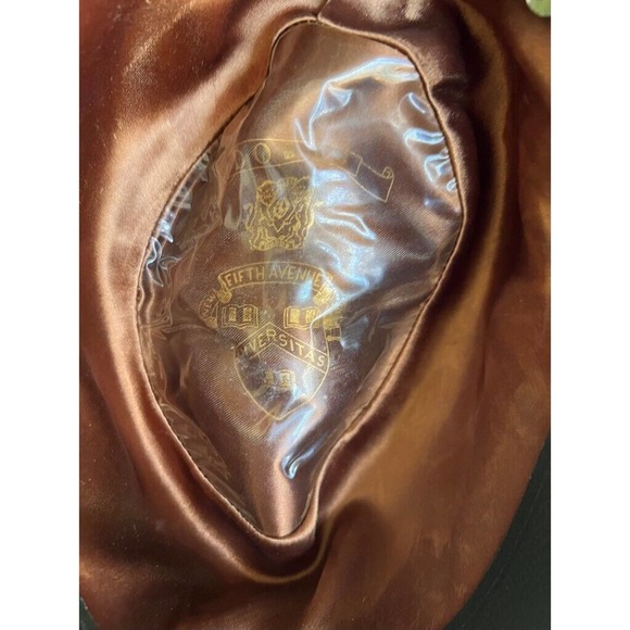 Dobbs Fedora Hat Men's 6 7/8 Brown Feather Felt Headwear - Picture 8 of 9